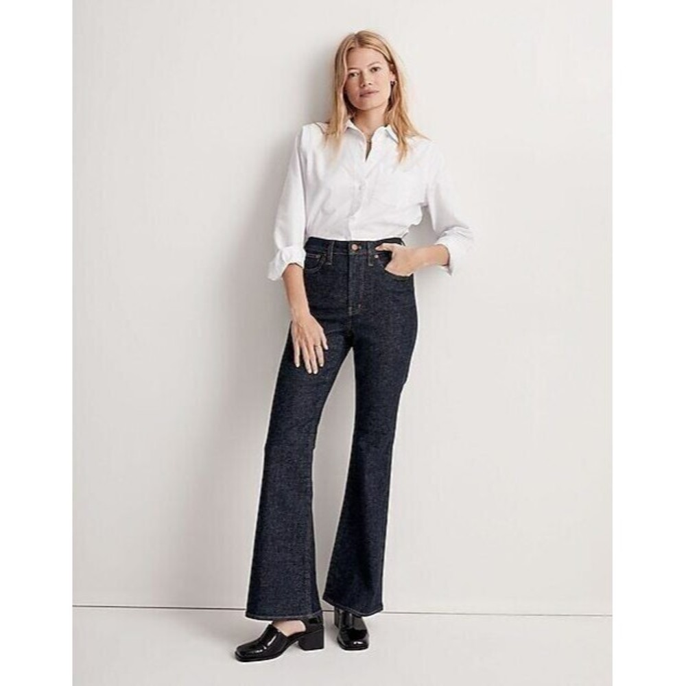 Madewell Dark Indigo High-Rise perfect Vintage Flare Jeans